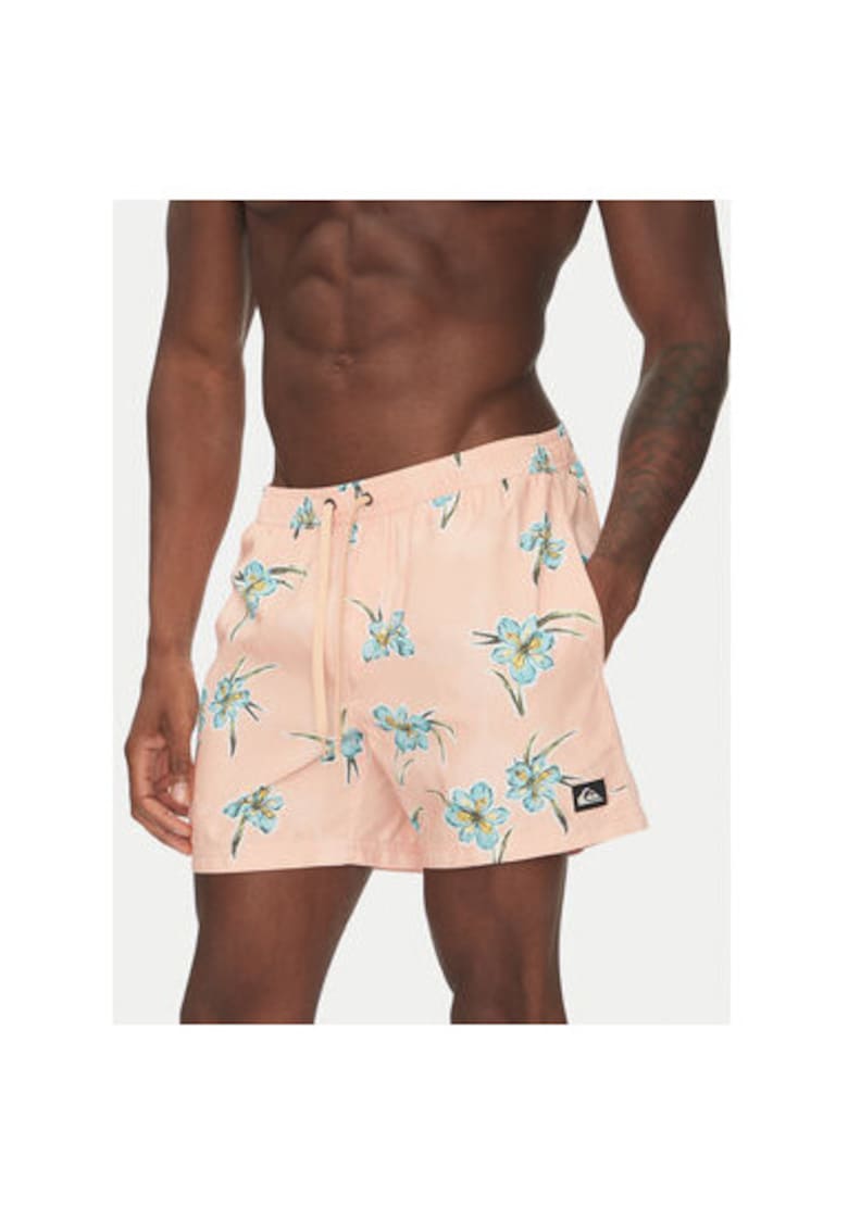 Pantaloni scurti de baie barbati  EQYJV04121 - Poliester - Portocaliu