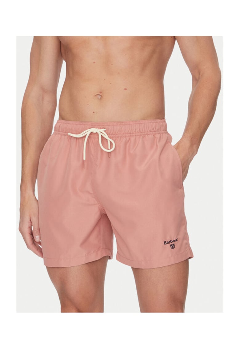 Pantaloni scurti de baie barbati MSW0064PI55 - Poliester - Roz - Roz