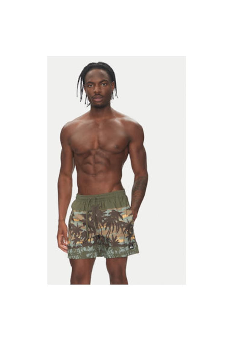 Pantaloni scurti de baie barbati  EQYJV04121 - Poliester - Verde