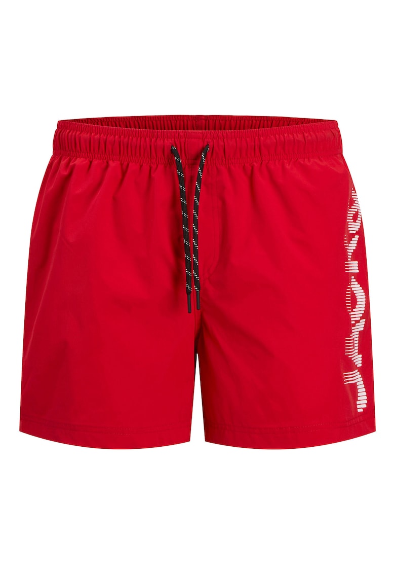 Pantaloni scurti de baie barbati Jack Jones - 12275129 - Poliester reciclat/Poliester - Rosu