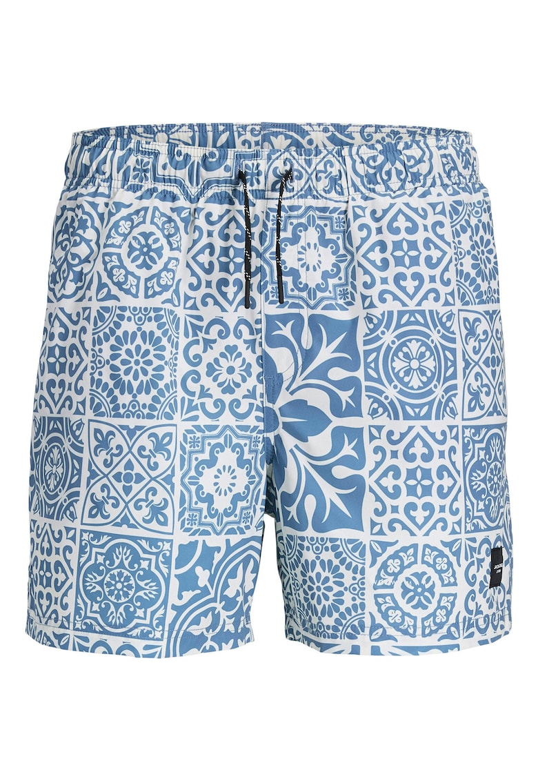 Pantaloni scurti de baie barbati Jack Jones - 12277730 - Poliester reciclat/Poliester - 47867 - Albastru deschis