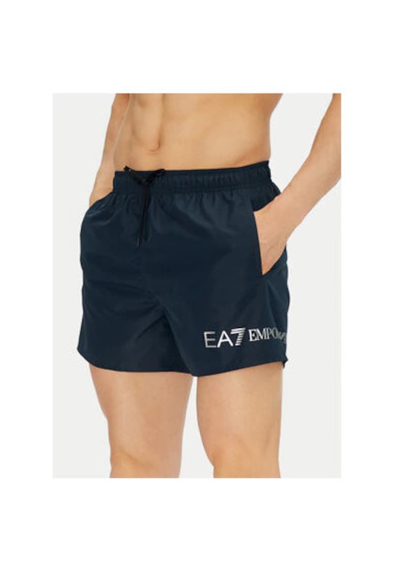 Pantaloni scurti de baie barbati Emporio Armani - 7M000519 AF13049 - Poliester - XL INTL - Bleumarin