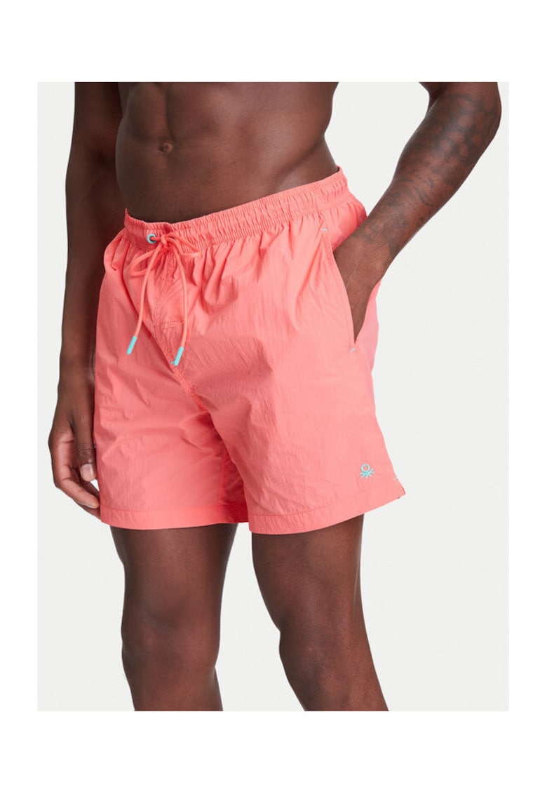 Pantaloni scurti de baie barbati 5YLF6X00V - Nylon - Rosu - Rosu