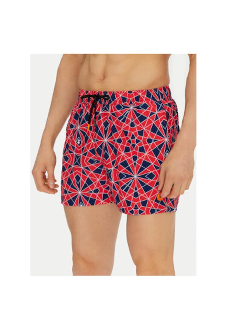 Pantaloni scurti de baie barbati DW1222M-SIPO20 - Poliester - 2XL INTL - Rosu