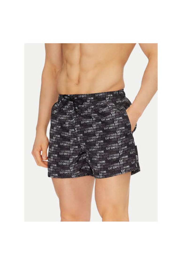 Pantaloni scurti de baie barbati  Emporio Armani - 7M000510 AF13059 - Poliester - Negru