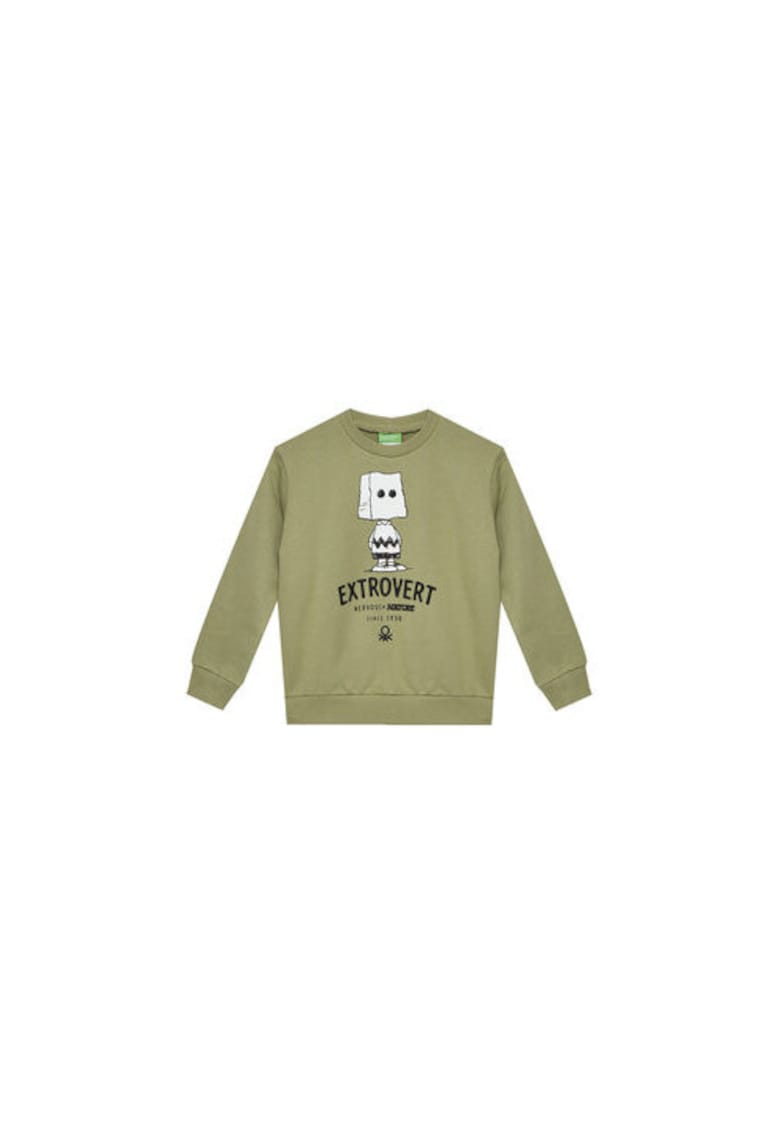 Bluza baieti 3UNIC10NH - Bumbac - Verde - Verde