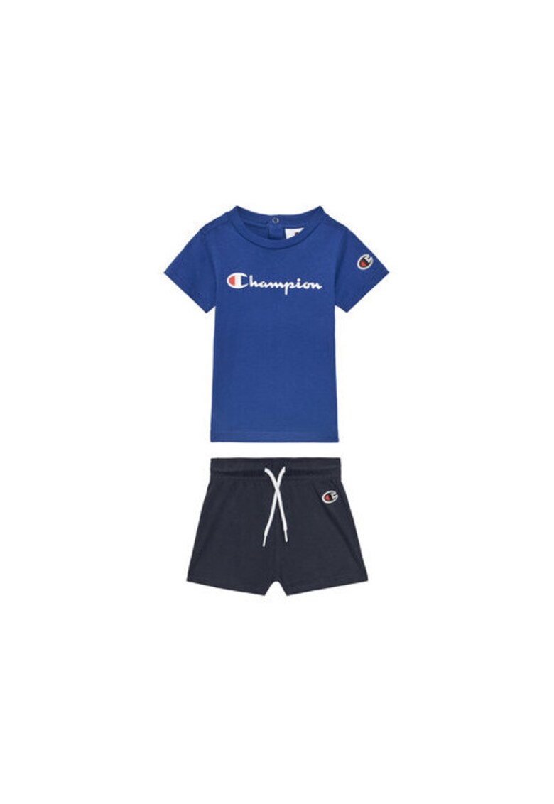 Set tricou si pantaloni scurti baieti 307055 - Bumbac - 74 CM - Bleumarin/Albastru