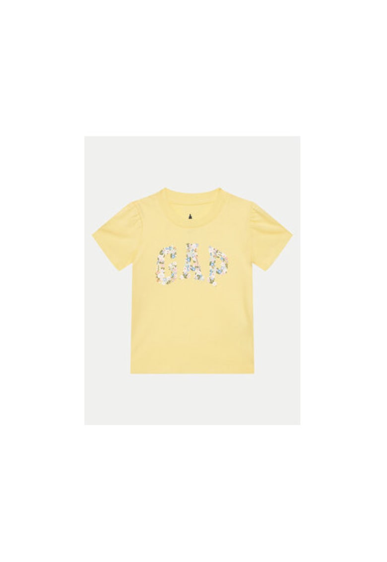 Tricou fete 736118-00 - Bumbac - Galben - Galben