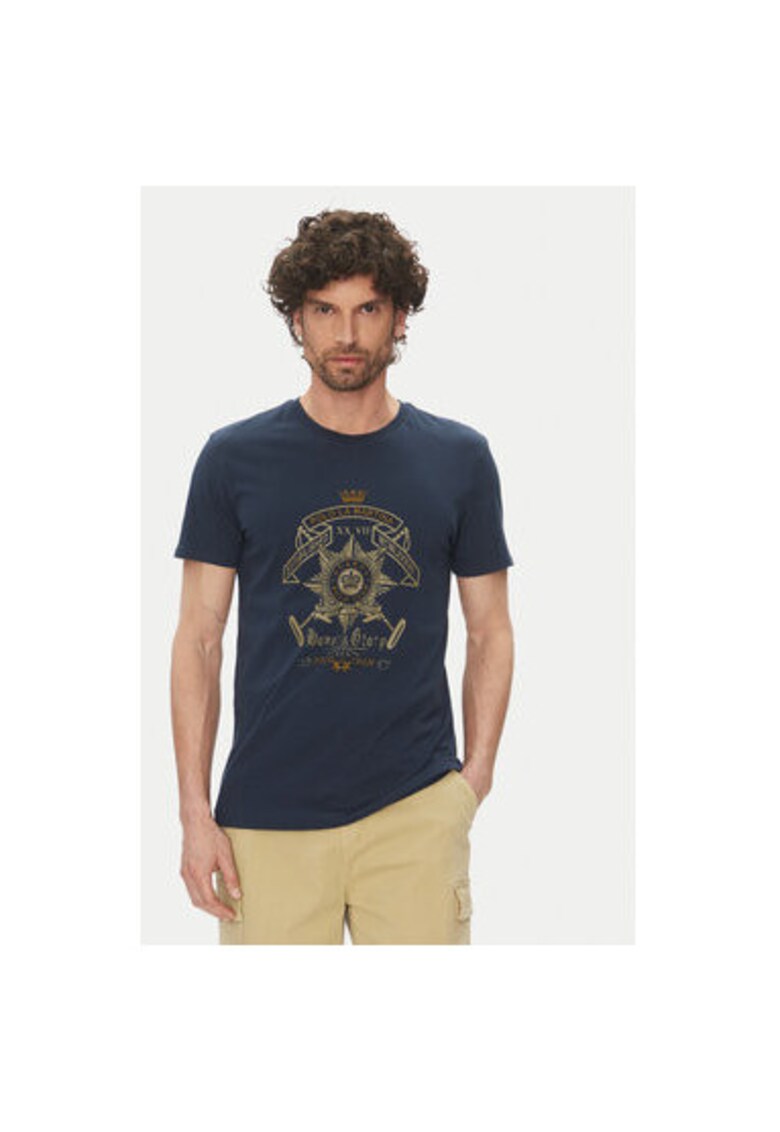 Tricou barbati MARG30 JS206 - Bumbac - Bleumarin - Bleumarin