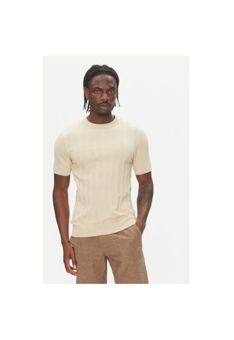 Pulover barbati Viscoza/Nylon - Bej