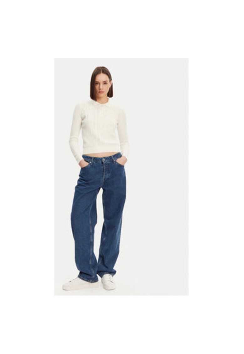 Pulover dama AF9264 - Bumbac/Lana - Ecru - Ecru