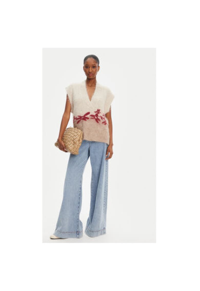 Pulover dama 252160125272 - Lana alpaca/Acril - Bej Pulover dama 252160125272 - Lana alpaca/Acril - Bej