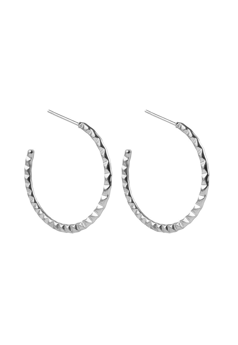 Cercei rotunzi texturati