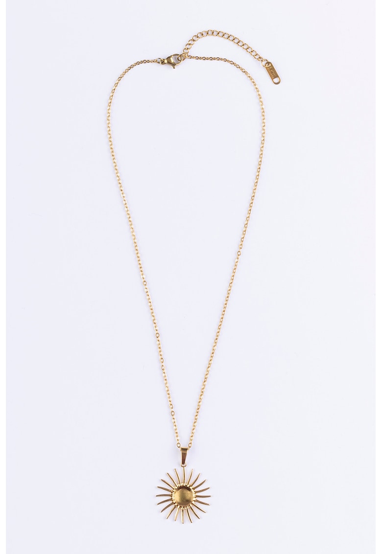 Colier de otel inoxidabil placat cu aur de 18K