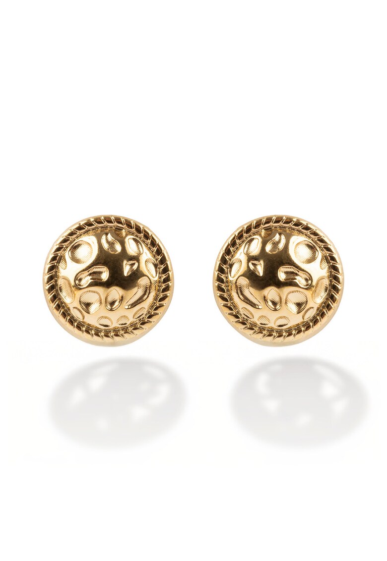 Cercei cu tija placati cu aur de 18K - Auriu