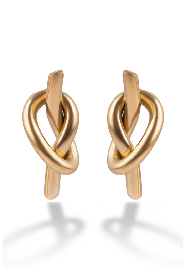 Cercei mici placati cu aur de 18K