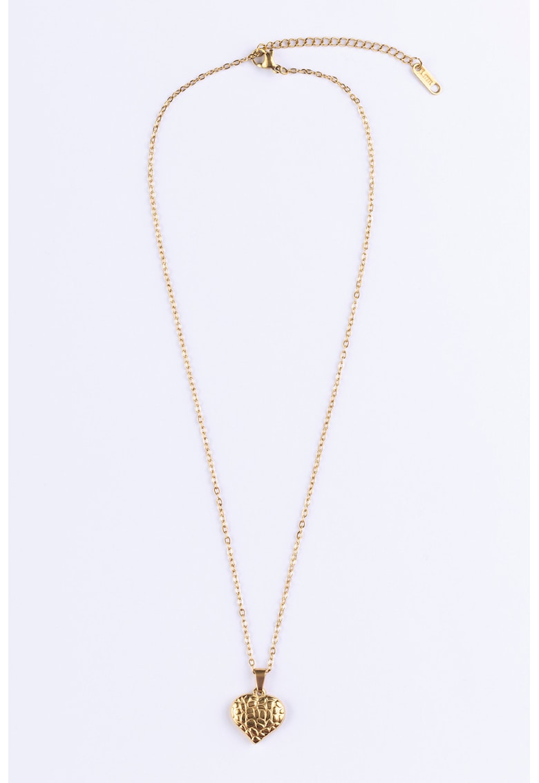 Colier placat cu aur de 18K si pandantiv inima