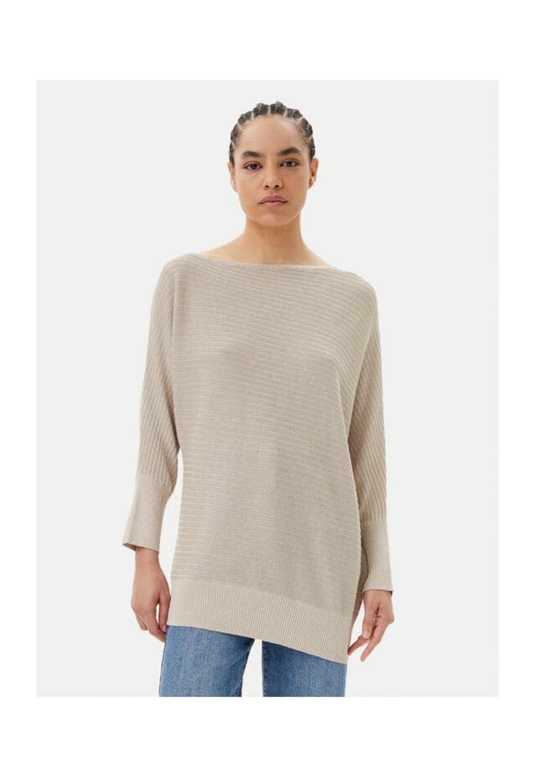 Pulover dama 251-MREC - Viscoza/Poliester - Bej - Bej