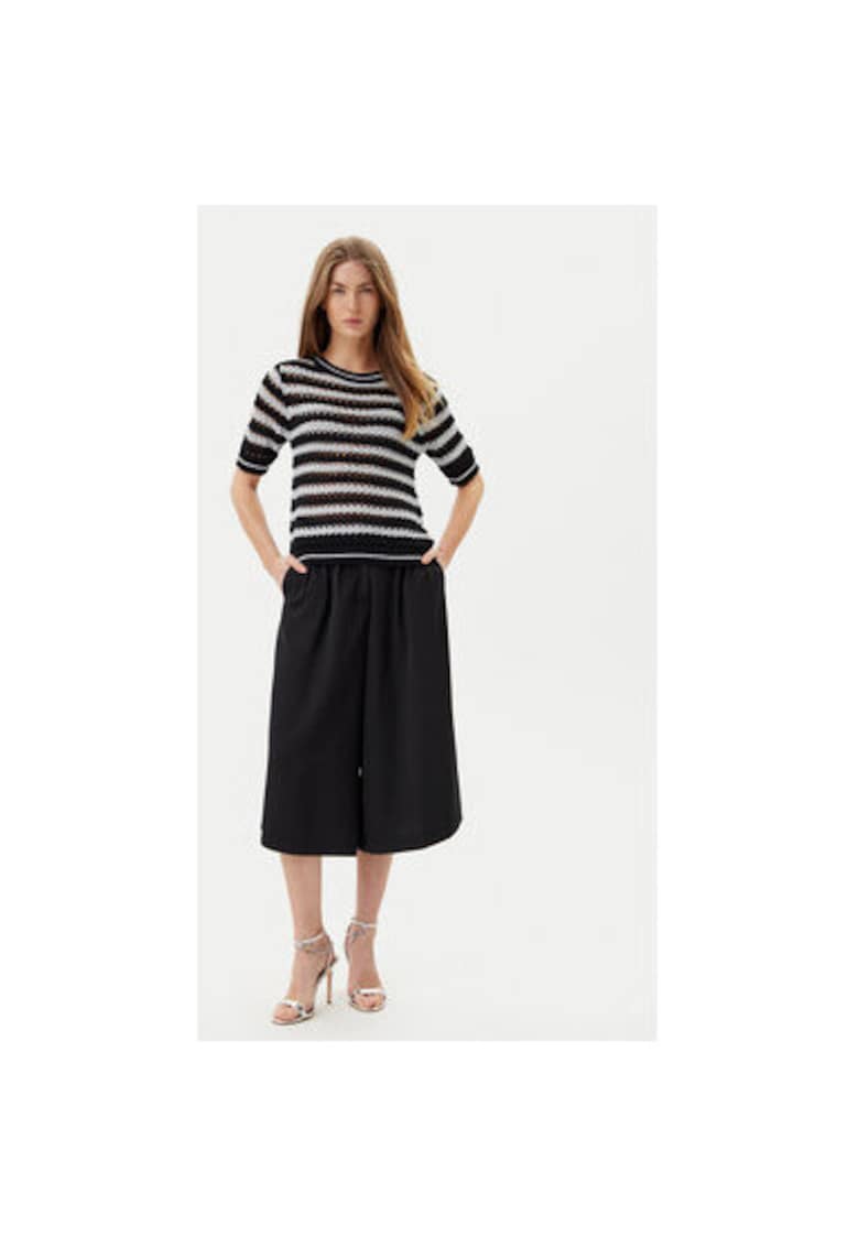 Pulover dama  ACMA001895 - Poliester - Negru/Argintiu