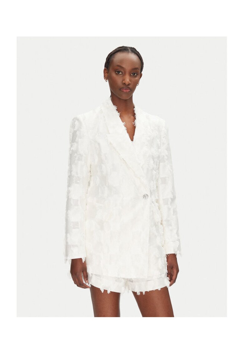 Sacou dama BBW4564 - Viscoza/Poliester - Alb - Alb