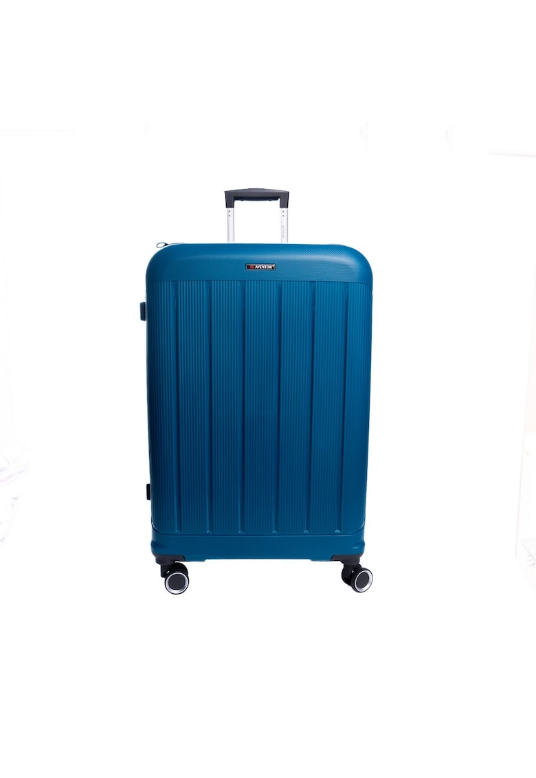 Troler extensibil AV101 - polipropilena - fermoar antifurt - +20% capacitate - cifru TSA - Turcoaz