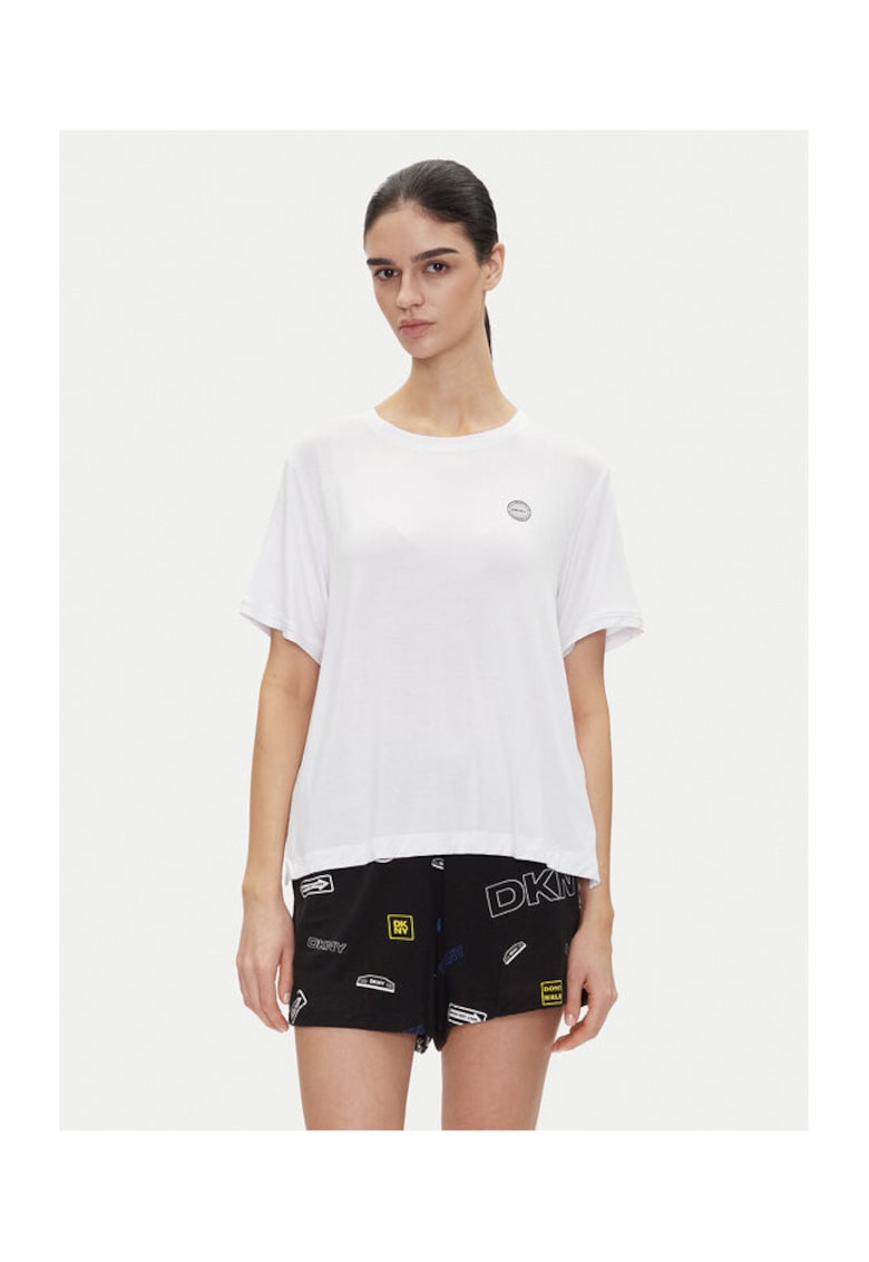 Pijama dama YI70051 - Viscoza - Alb/Negru