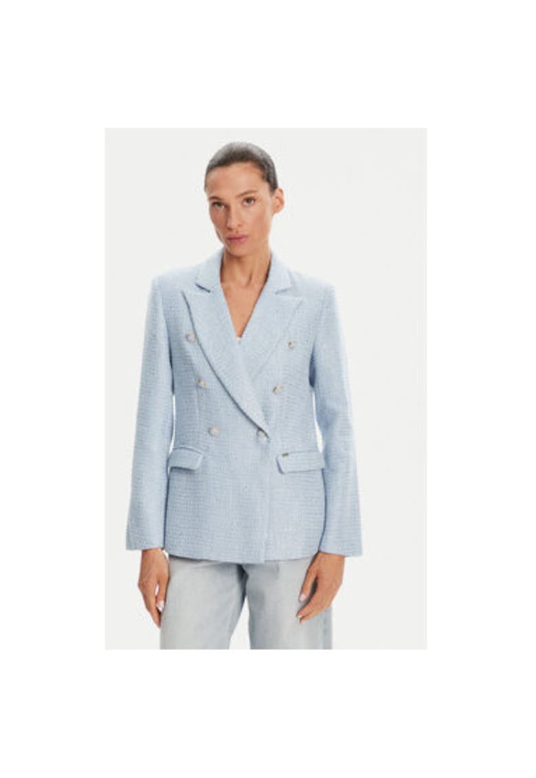 Sacou dama 511FD35008 - Poliester/Viscoza - Albastru deschis