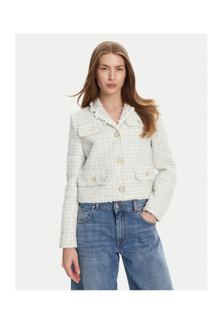 Sacou dama A2W14024 - Poliamida/Lana - Albastru deschis - Albastru deschis