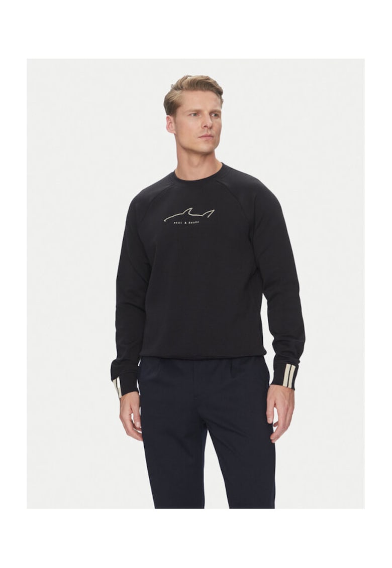Paul Shark Bluza barbati 25411854 - Bumbac/Nylon - Negru - Negru