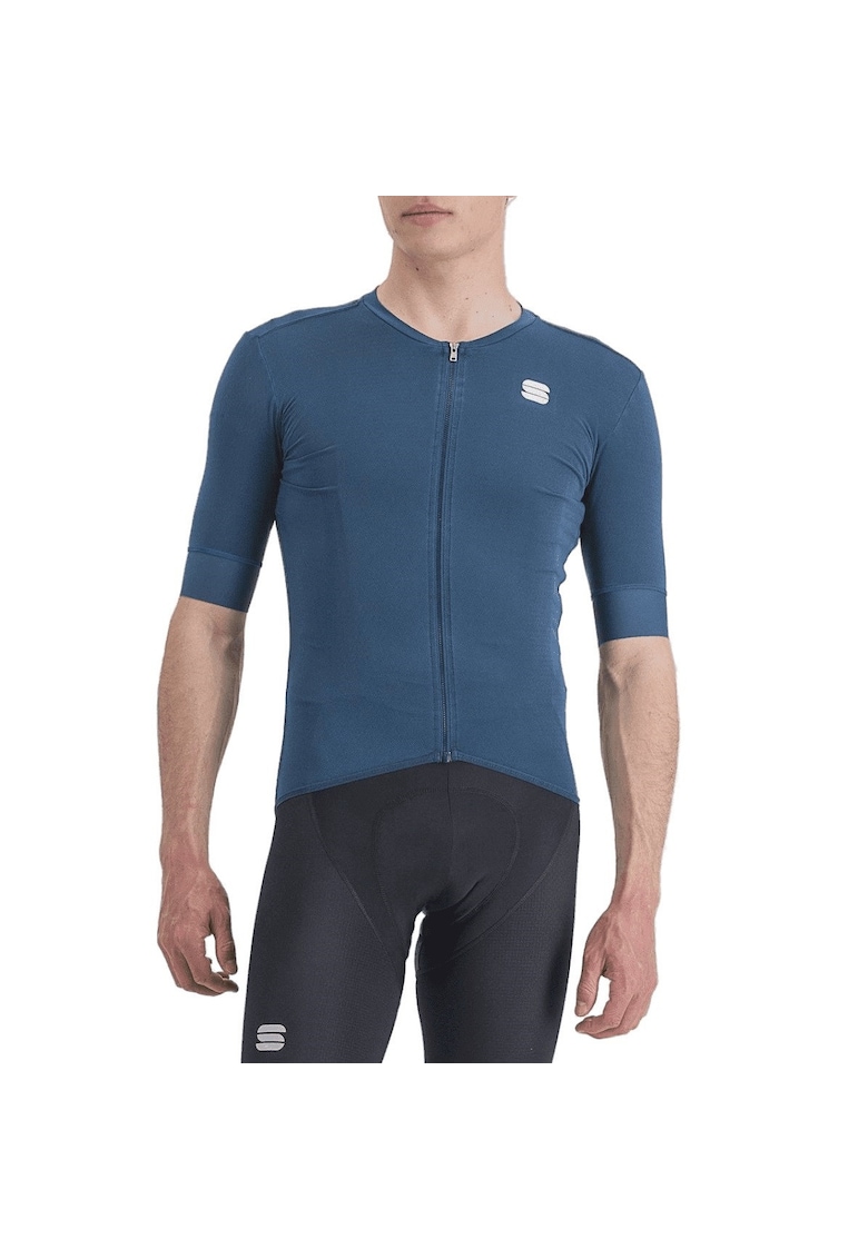 Tricou ciclism barbati Monocrom Albastru