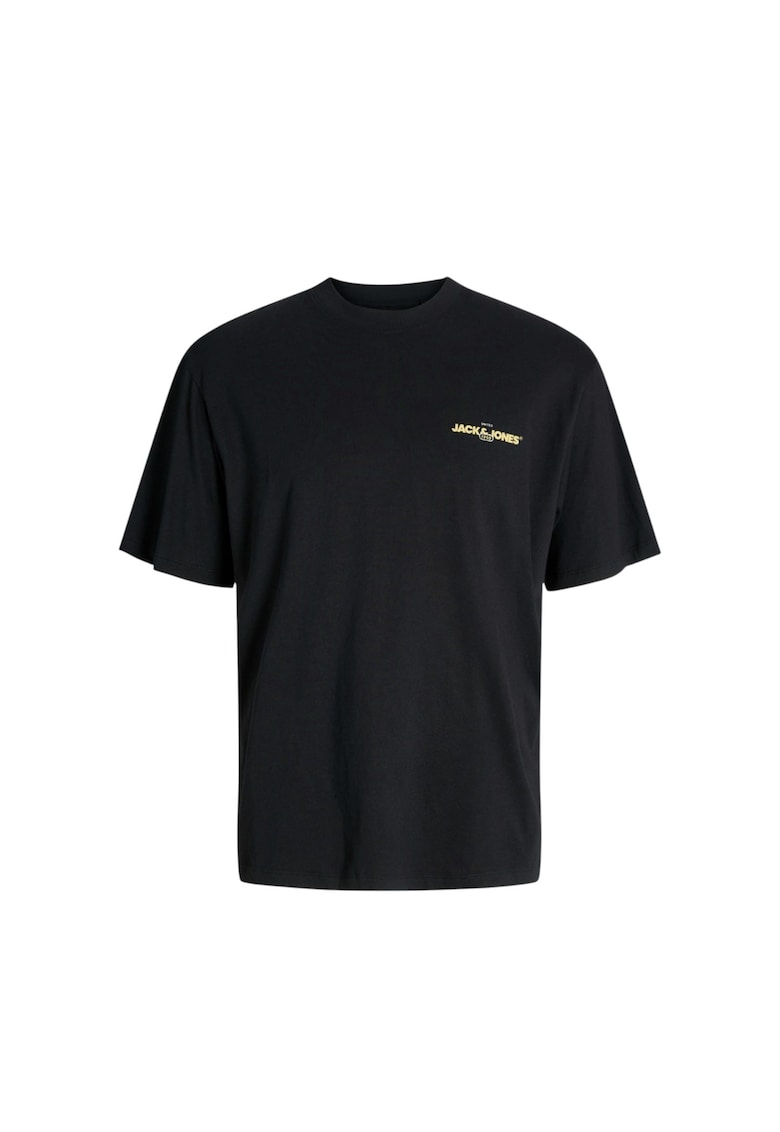 Jack & Jones Tricou JACK &JONES Bradley Graphic O-Neck 48293 - Negru