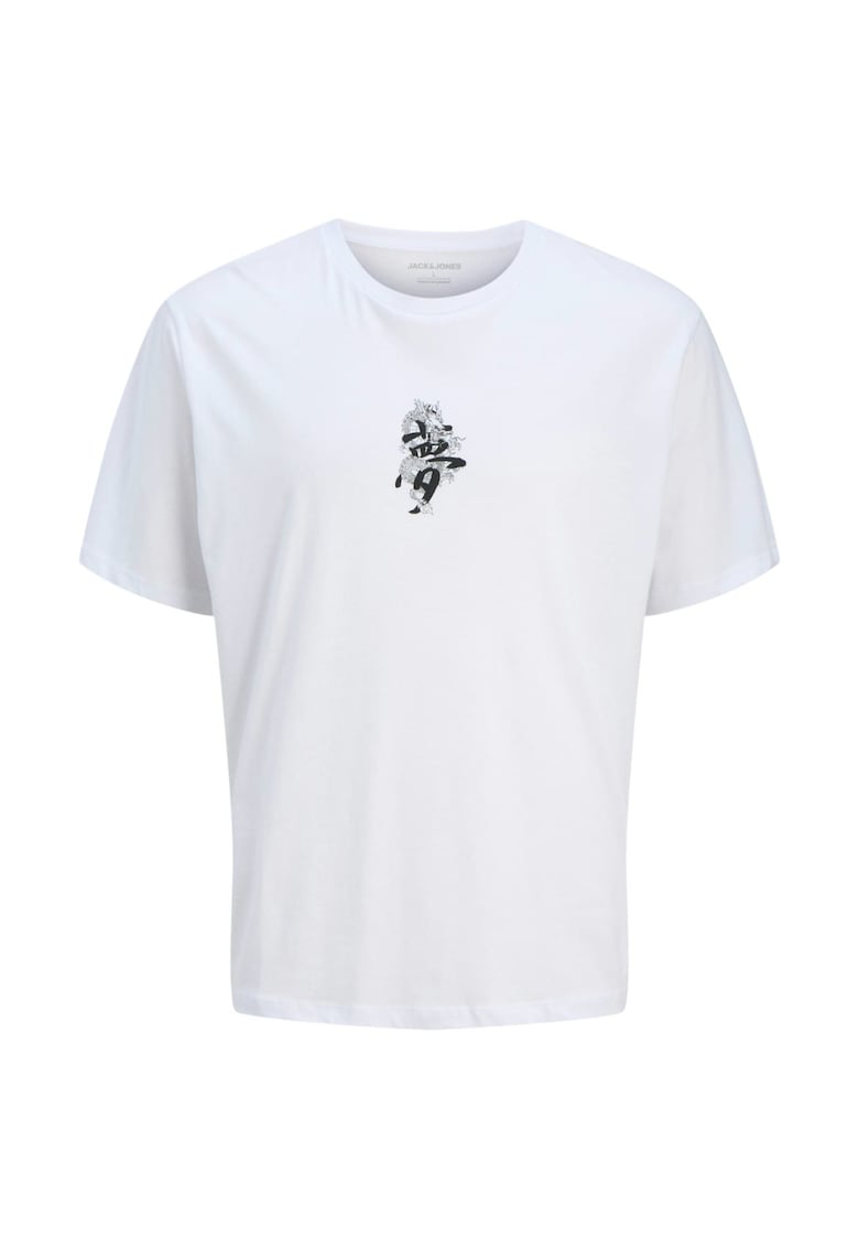 Jack & Jones Tricou JACK &JONES Miko Crew JNR 48383 - Alb