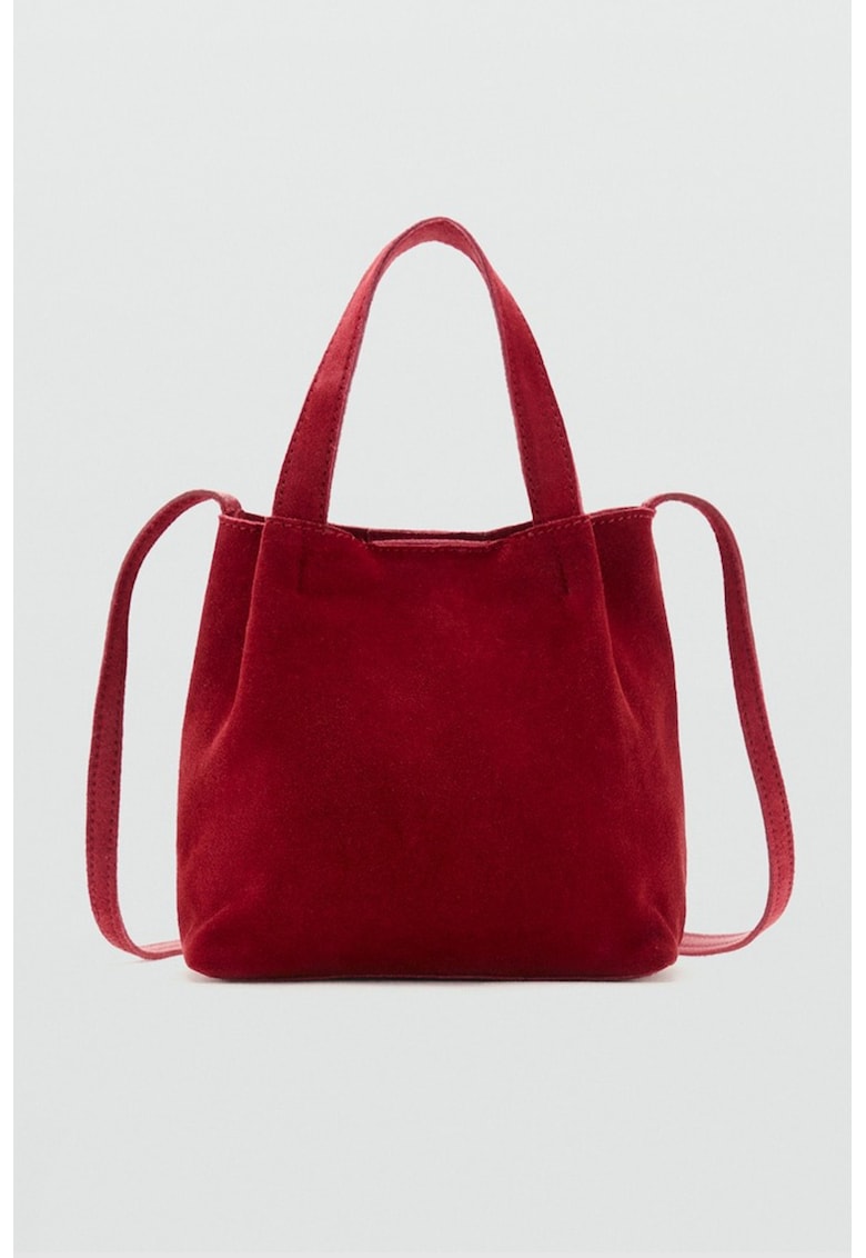 Geanta mica de piele ecologica cu maner si bareta de umar