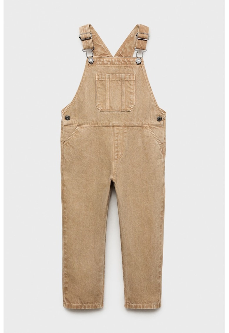 Salopeta din denim cu buzunar frontal