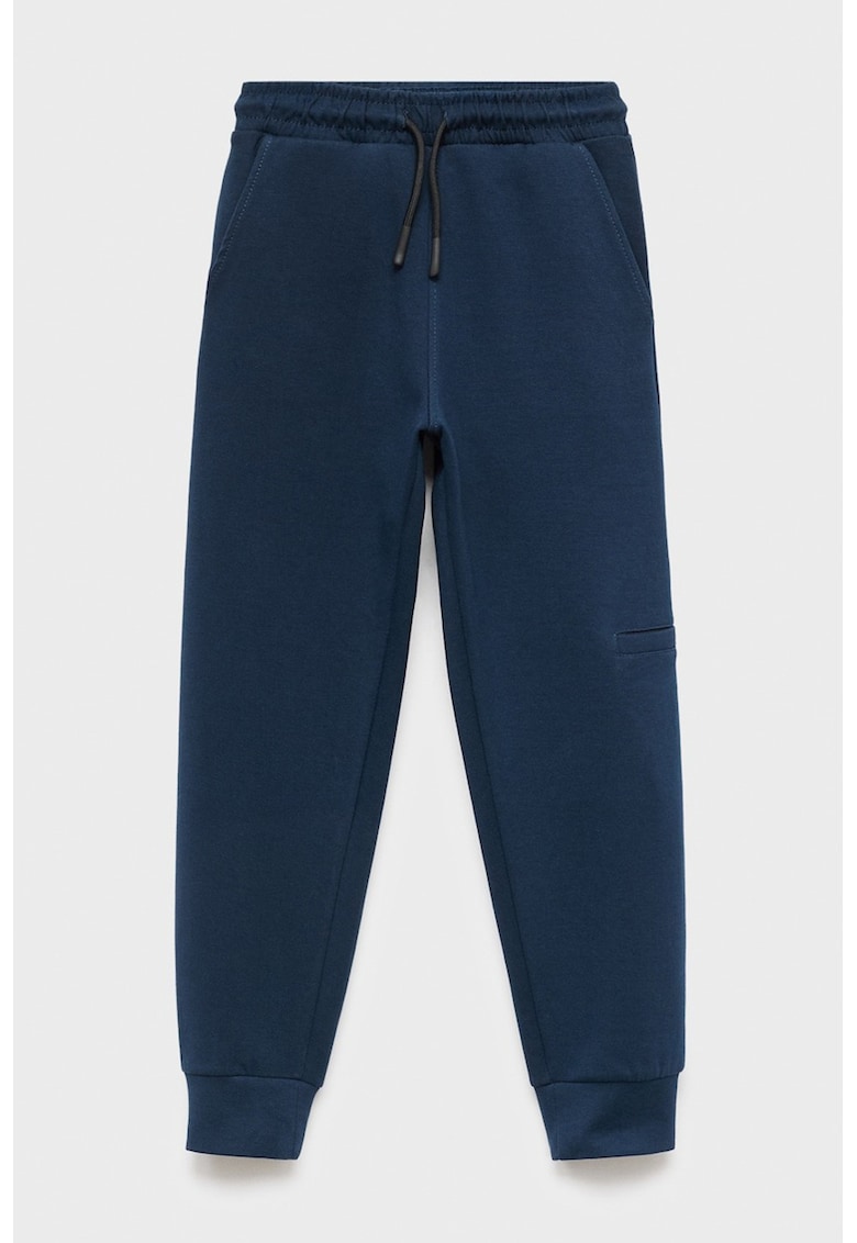 Pantaloni relaxed fit de trening cu buzunare exterioare cu fermoar