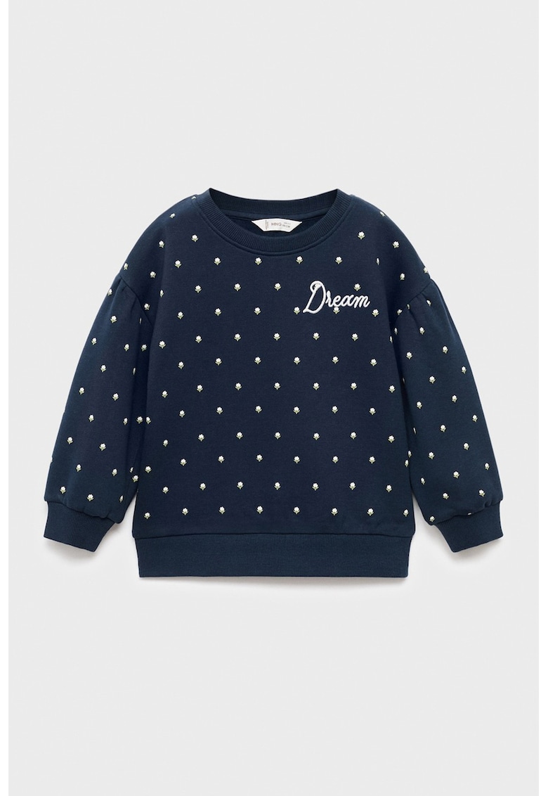 Bluza de trening cu model si broderie