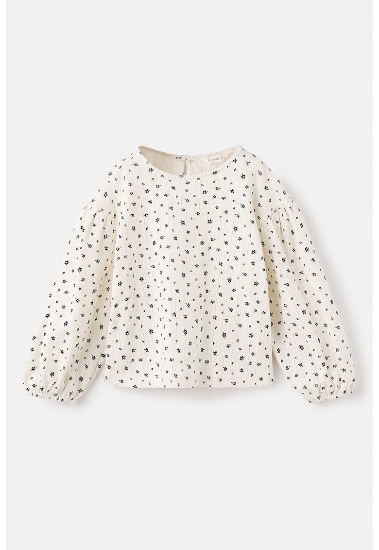 Bluza de bumbac cu model floral