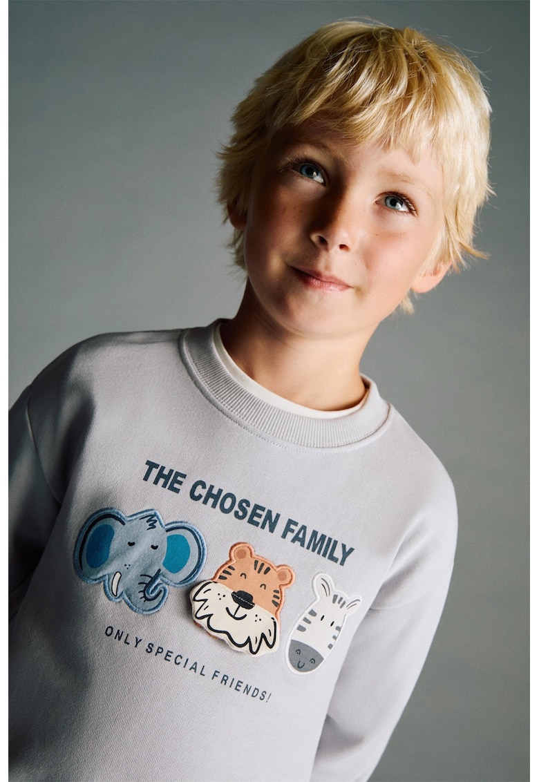 Pulover cu animal print