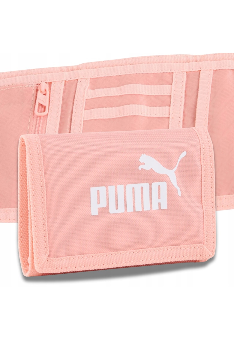 Portofel sport - Phase - 12 x 9 - 5 x 2 cm - capacitate mare - inchidere cu velcro - compartiment pentru bancnote - buzunar pentru monede - buzunar interior cu fermoar - material 100% poliester reciclat - culoare roz - numar de catalog 054757-06