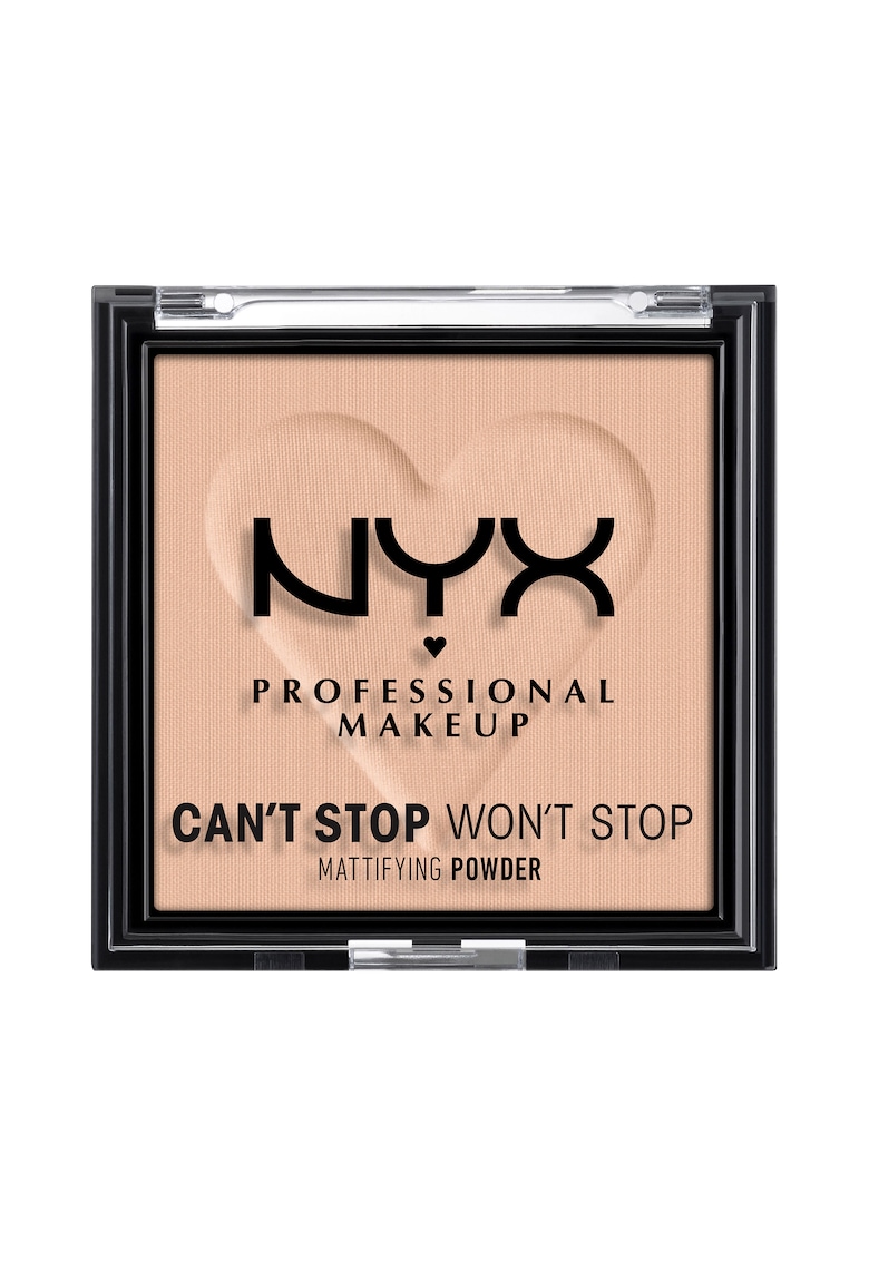 Pudra pentru ten NYX PM Can't Stop Won't Stop Mattifying Powder - 6 g - Medium