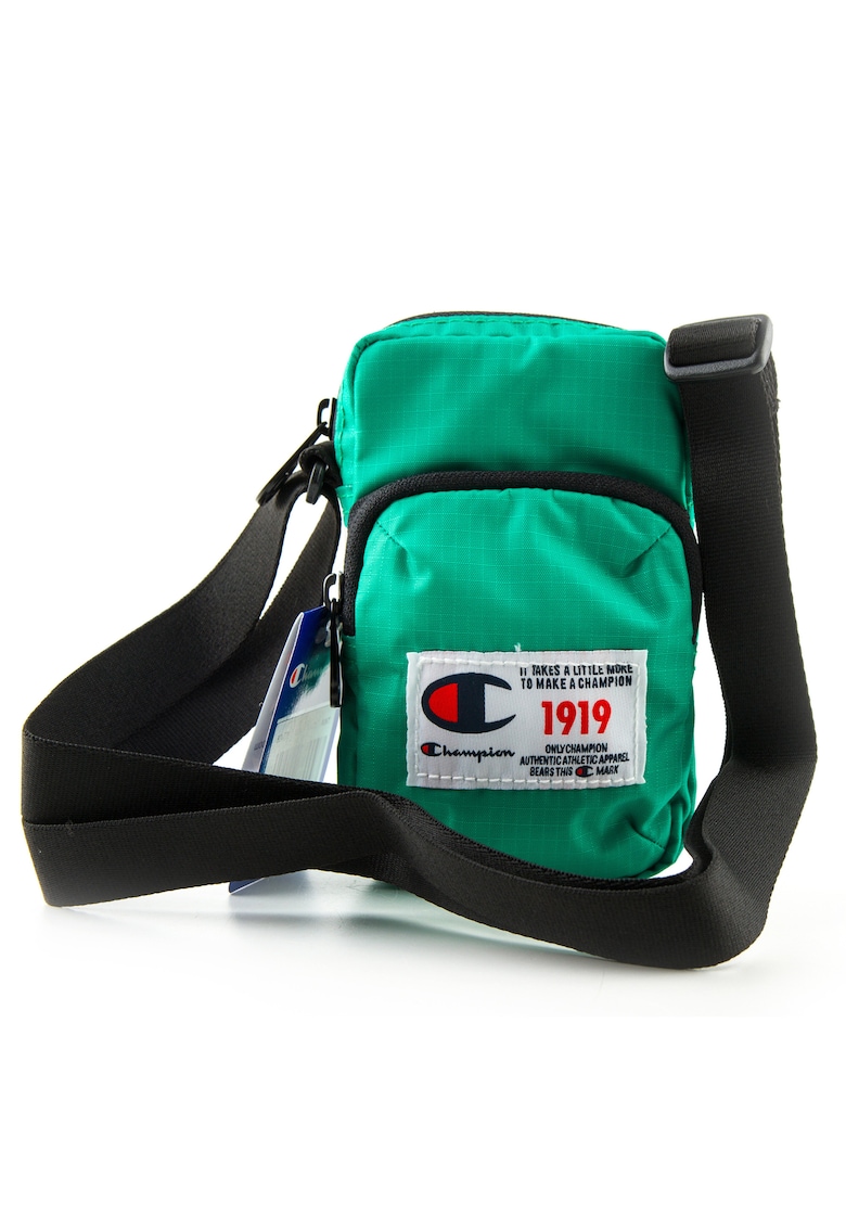 Geanta crossbody unisex cu aplicatie logo