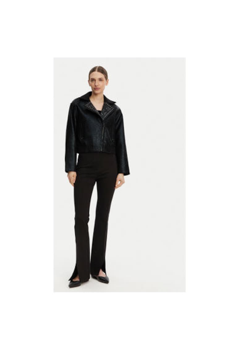 Dkny Jacheta dama P4JJ6XIY - Poliester/Rayon - Negru - Negru
