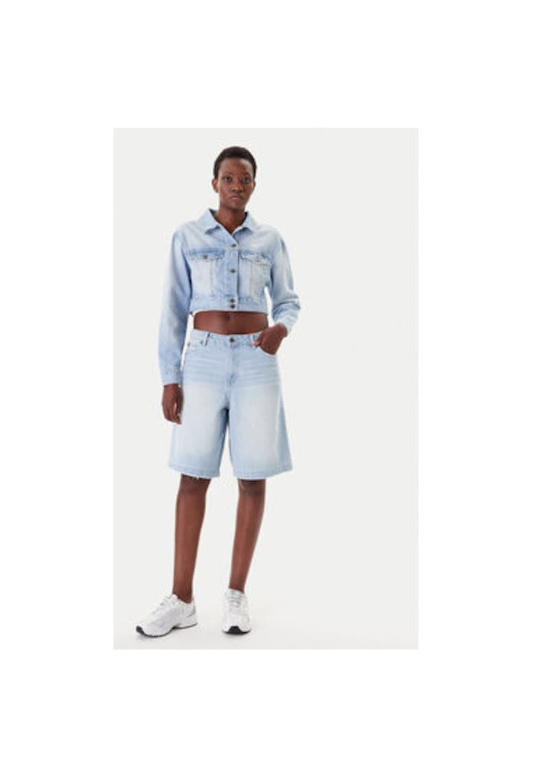 Jacheta de blugi dama PD00005493 - Bumbac - Albastru - Albastru