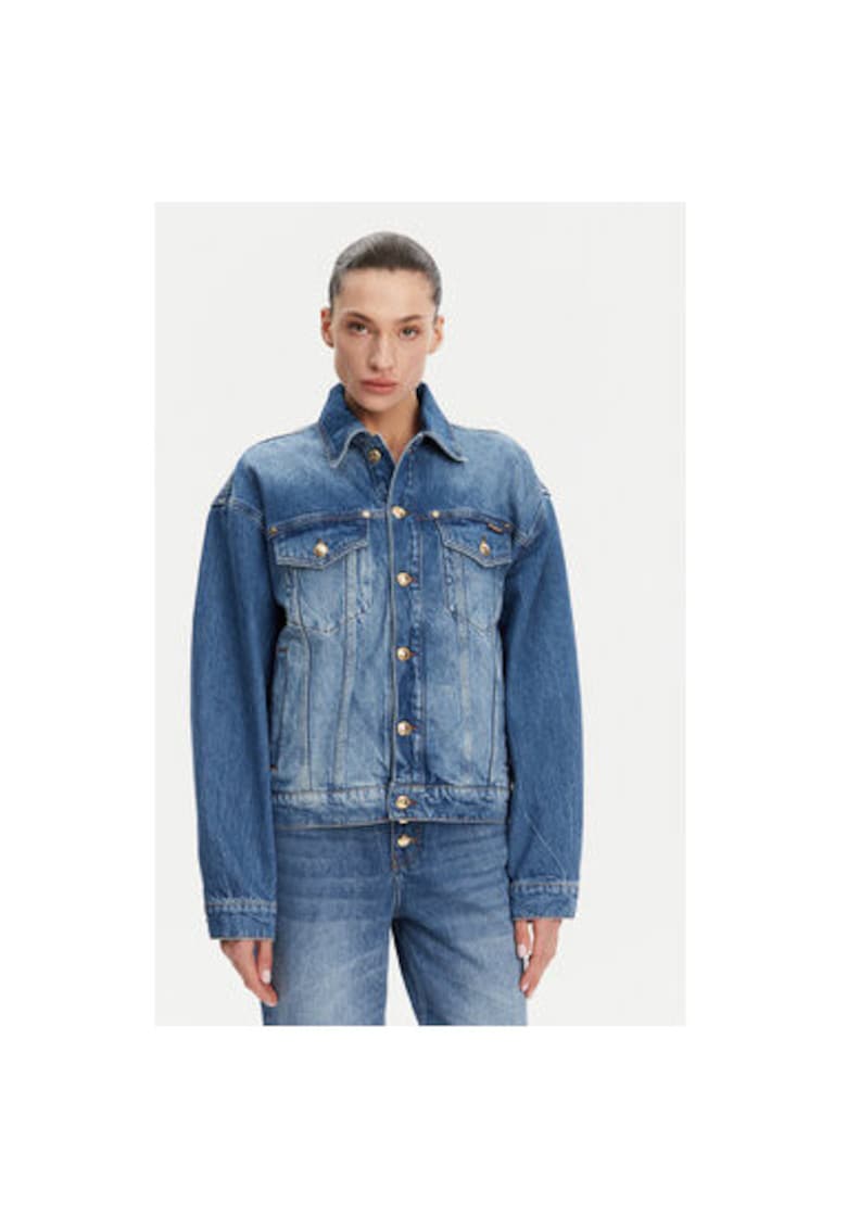 Jacheta de blugi dama  78PAS4O3 CDWM2 - Bumbac - Albastru