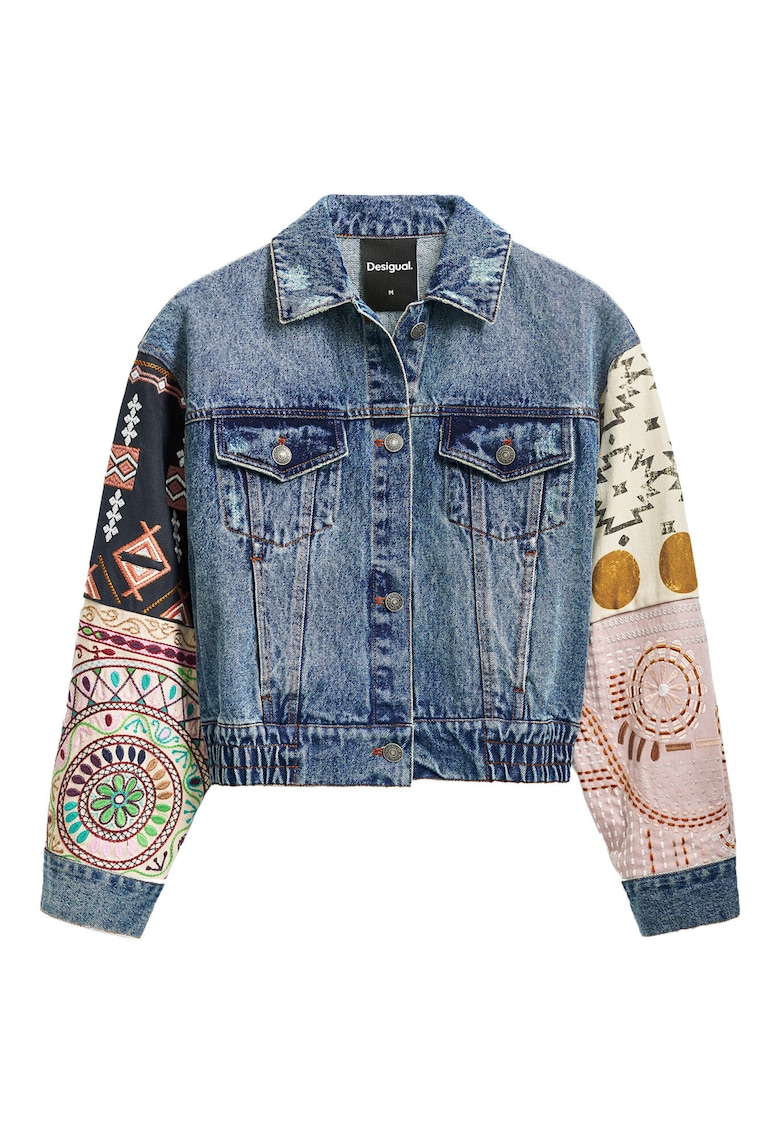 Jacheta de blugi dama 25SWED59 - Bumbac - Albastru