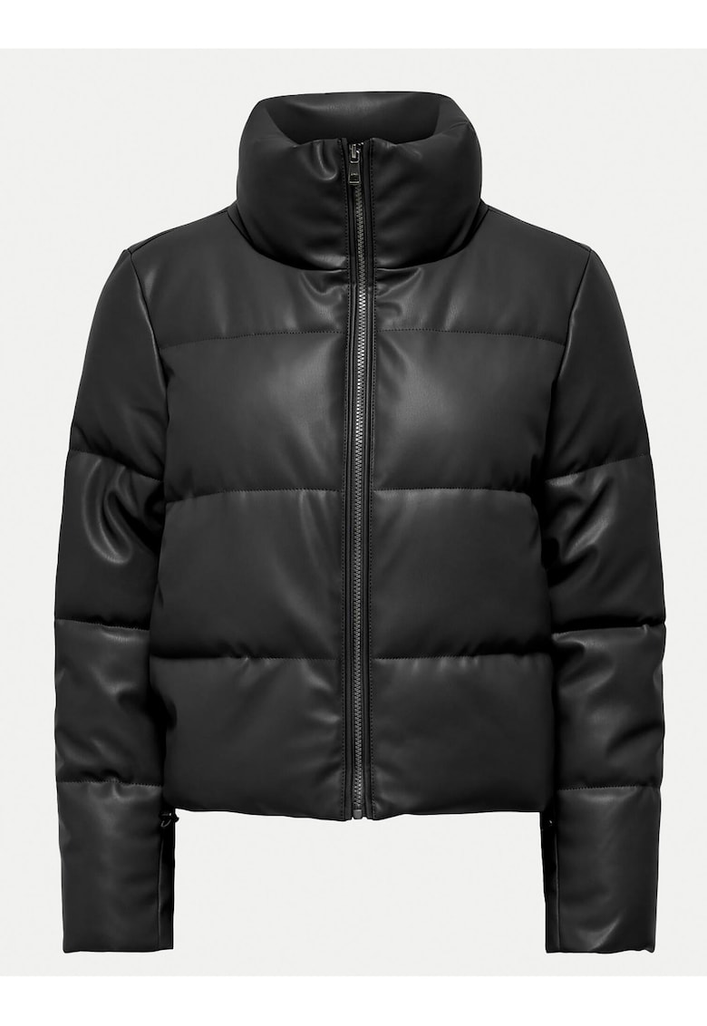 Geaca de iarna dama 15322016 - Piele sintetica - S INTL - Negru