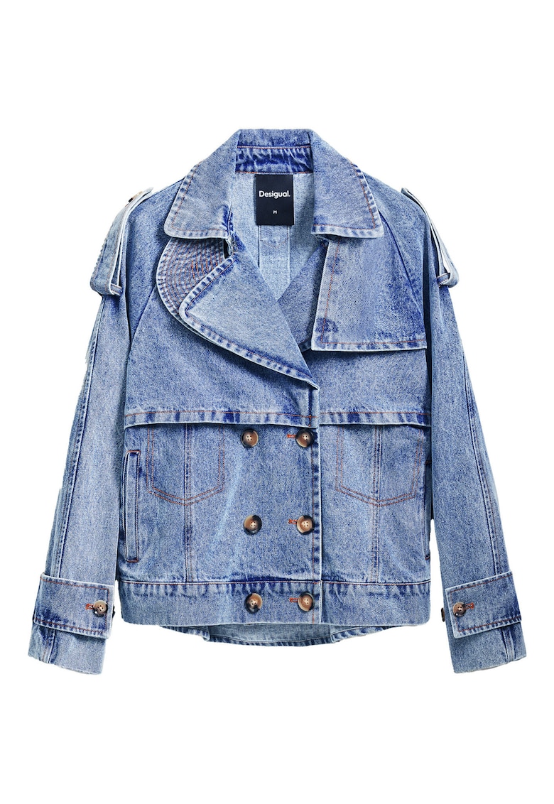 Jacheta de blugi dama 25SWED57 - Bumbac - Albastru