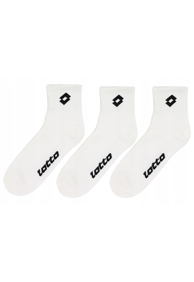 Set Sosete Unisex - 1.40.00002-2-2 - Compozitie: 65% Bumbac - 32% Poliester - 3% Elastan - Medie - Peste Finisate Cu Mansete - Tesatura Moale Si Durabila Din Bumbac - Alb - Alb
