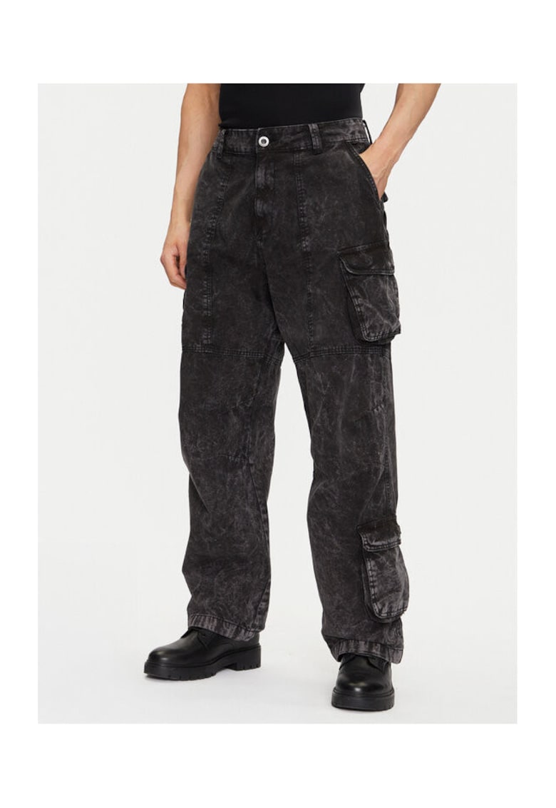 Pantaloni barbati 156212 - Bumbac - Negru - Negru