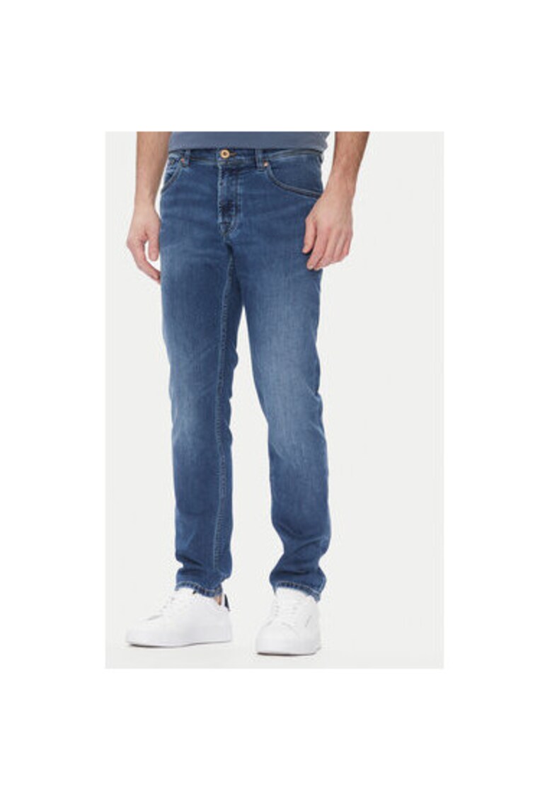 Pantaloni barbati 3108D 76671C - Bumbac/Lyocell - Albastru - Albastru
